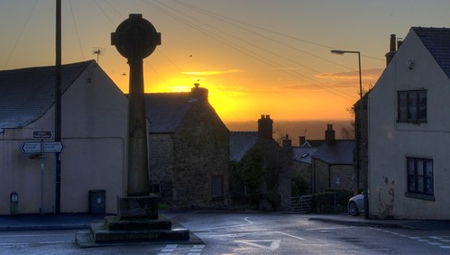 england sky silhouette sunrise cross derbyshire crich jimbell pentaxk5 crichcross