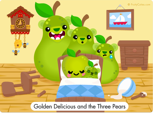Golden Delicious and the Three Pears