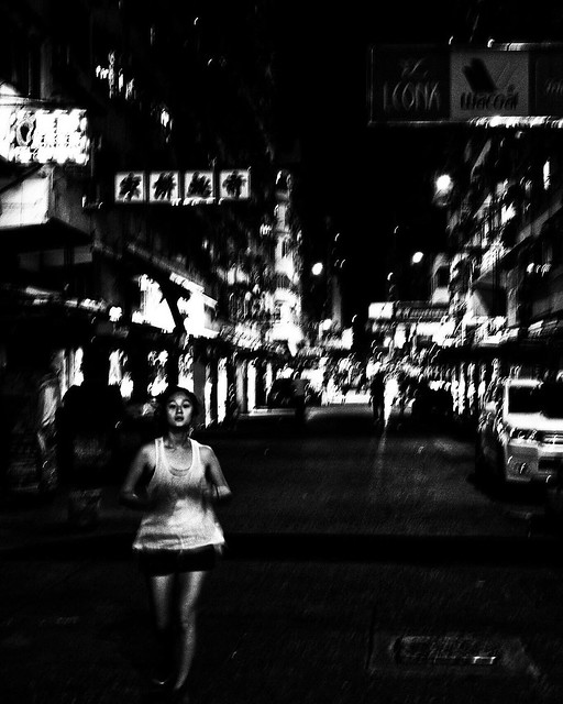 Hong Kong in the dark
