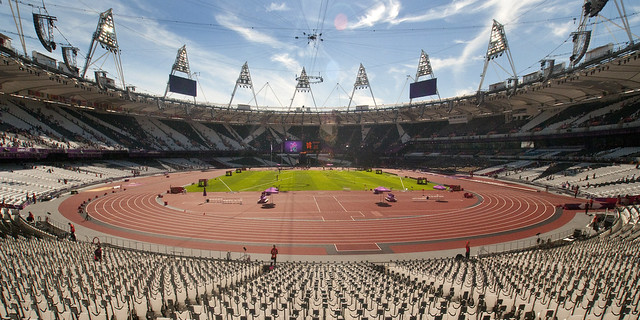 UK - London 2012 - Olympic Park - Empty Stadium 02 panorama