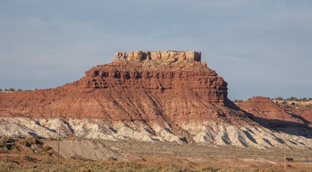 Butte on the way back to Kanab, Utah