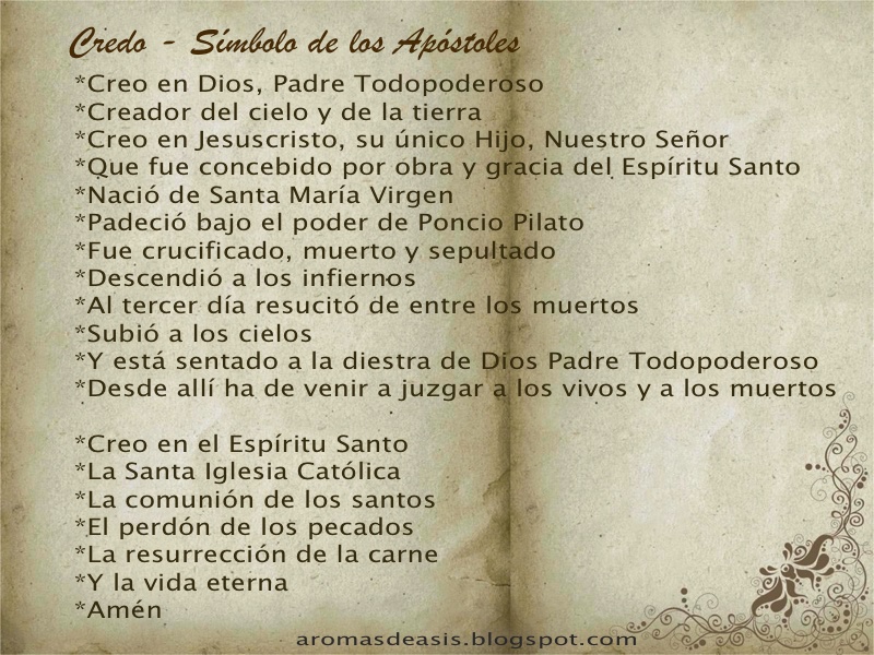 Credo Rondo El Credo In English