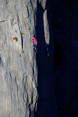 sunset climbing, 400m above the Verdon River, Gorges du Verdon by Eifeelgood, france mountains favorites limestone magicmoments eifeelgood