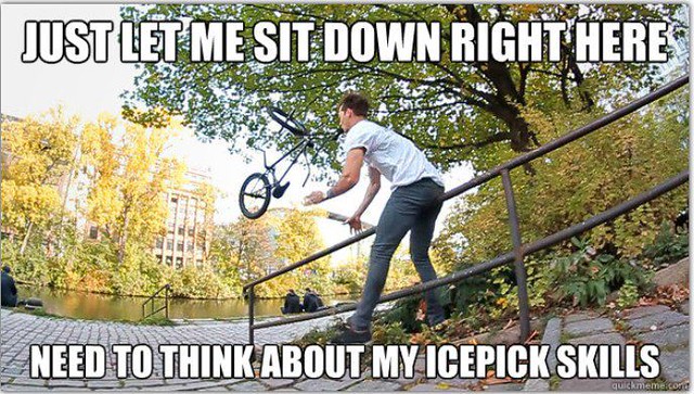 Just spotted this on Tom Bhrndt's wall. Love a bmx meme. | Flickr