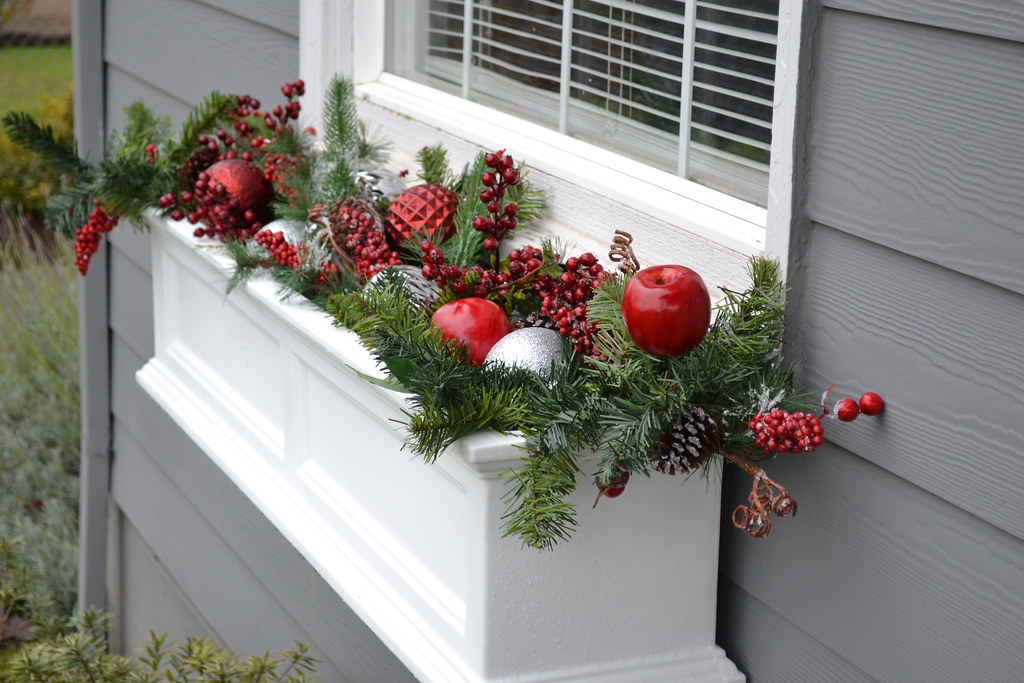 Christmas Windowboxes | BronwynHomeschoolMom | Flickr
