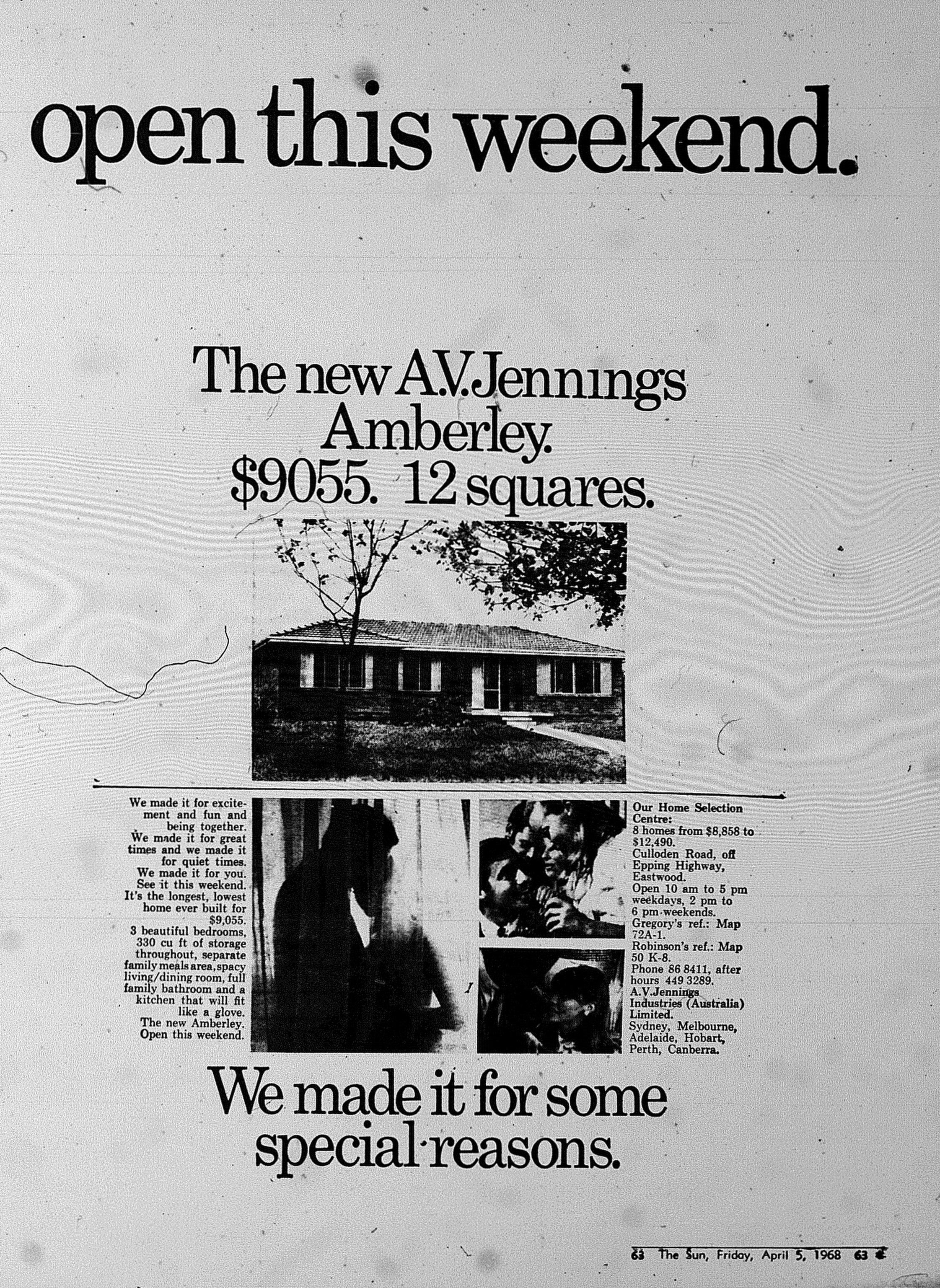 AV Jennings Ad april 5 1968 the sun 63