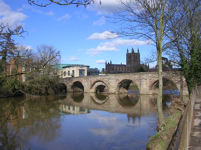 Part of the River Wye and the one of the bridges over it