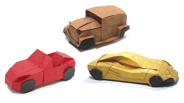 Origami Cars Compilation (Jason Ku, Akira Kawamura and Im Young Gwang