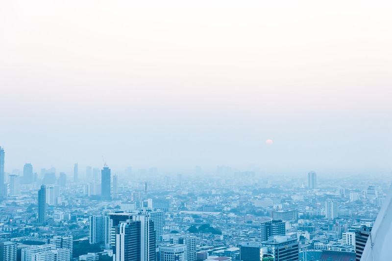 Bangkok cityscape view at Red Sky Bar