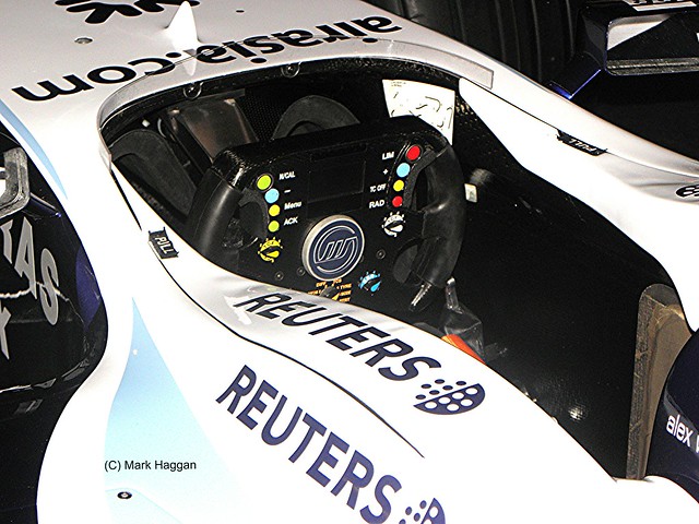 The Steering wheel of Alexander Wurz's FW29 from 2007