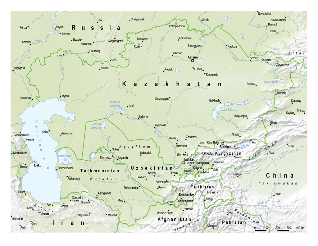 Средняя высота азии. Карта средней Азии. Средняя Азия карта средней Азии. Географическая карта центральной Азии. Карта средней Азии и Казахстана.