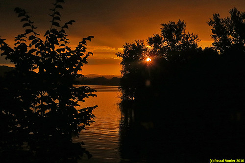 Sonnenuntergang I Bodensee-Gürtelbahn I Ludwigshafen by Pascal Vonier,