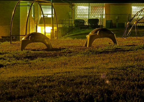 school playground night photography illinois il southside champaign