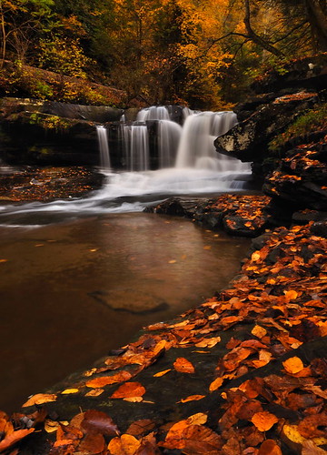 longexposure autumn fall waterfall nikon westvirginia circularpolarizer ndfilter nikond90 dunloupcreek