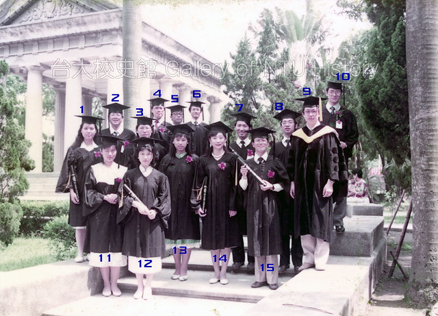 復健系同學畢業合影，1987