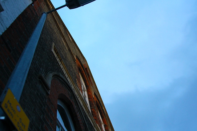 the street lamp and the sky