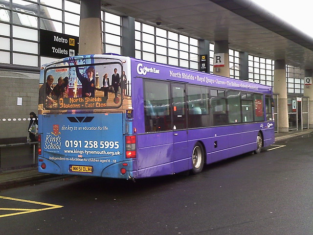 4944 NK51 OLH Go North East The Nine Wright Solar on the 9 to North Shields