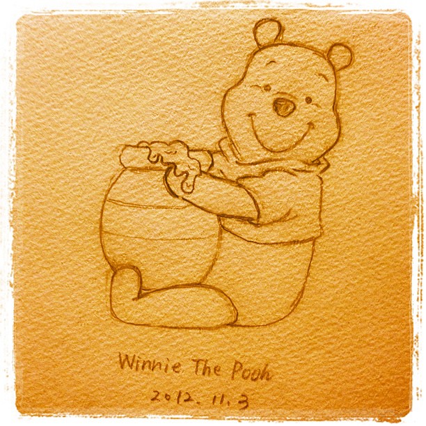 Winnie The Pooh 下絵 Disney Pooh Winniethepooh Bear Hon Flickr