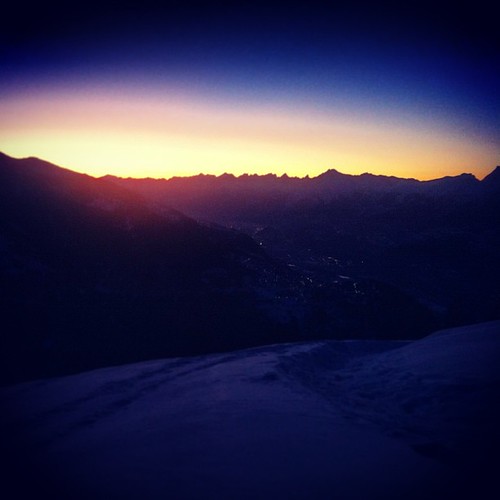 @salomonfreeski Teamshooting Day 1#sunset #done #chandolin by Florian Breitenberger, square squareformat iphoneography instagramapp xproii uploaded:by=instagram foursquare:venue=4bb61f0