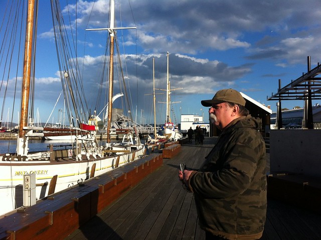 Stan at Victoria Dock, Hobart Tasmania