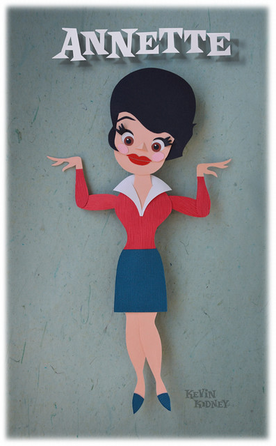 Annette Funicello Stop-Motion Animation Puppet by Kevin Kidney