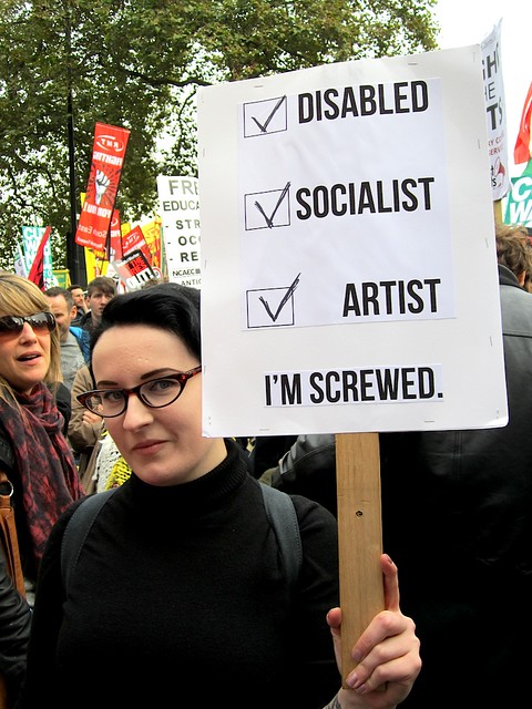 Disabled. Socialist. Artist. I'm screwed.