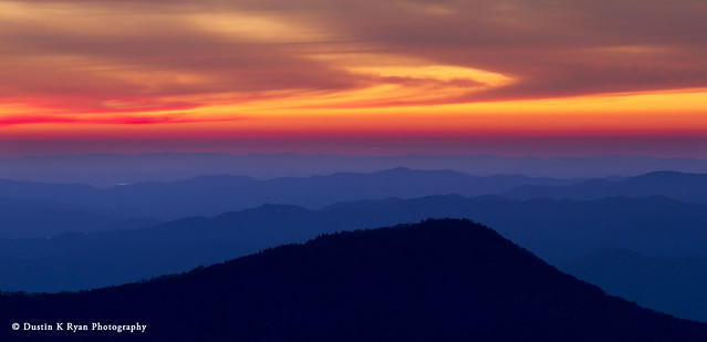Blue Ridge Mountains North Carolina Sunset