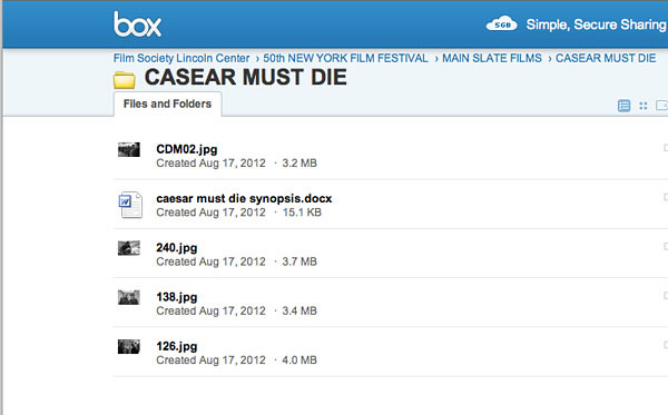 Caesar Fail: New York Film Festival publicity website