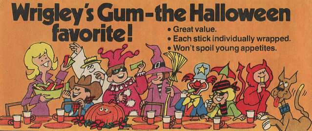 1977 Wrigleys Gum Halloween Ad