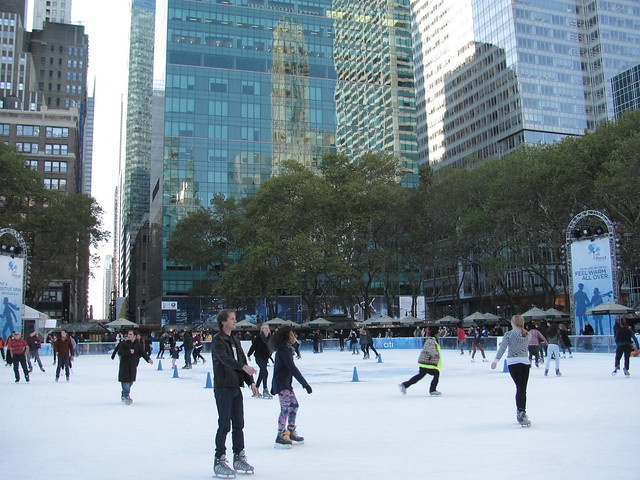 New York icefield in Bryant Park