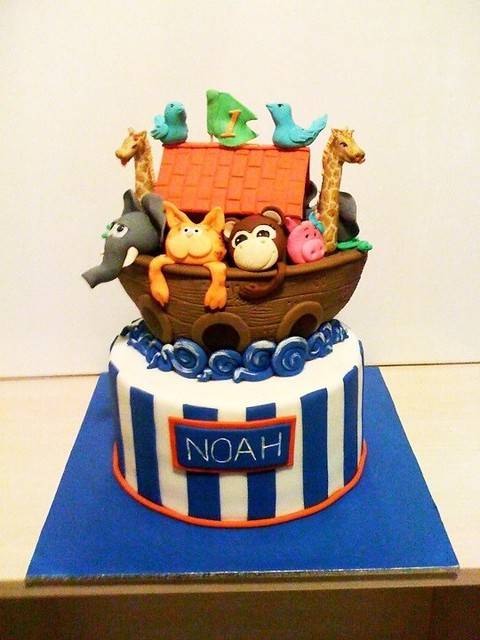Noah's Ark first Birthday cake!