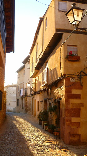 Sigüenza by Su Burning, Guadalajara, Castilla La-Mancha. Spain-sunset corner spain cathedral age rincones lit middle calles