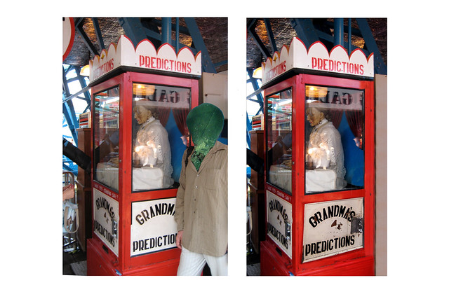 Before and After Retouching image Coney Island 4084