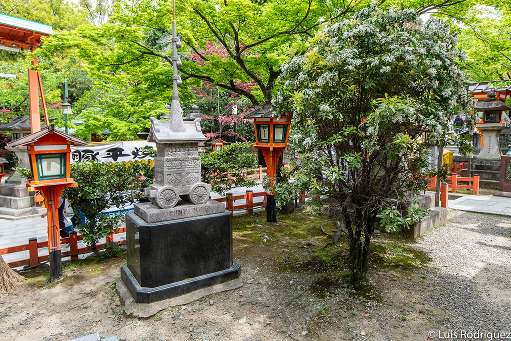 Estatua de una carroza yama del festival de Gion