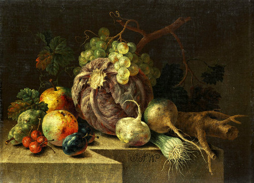 Johann Amandus Winck, Gemüse- und Obststillleben / Still life with vegetables and fruit