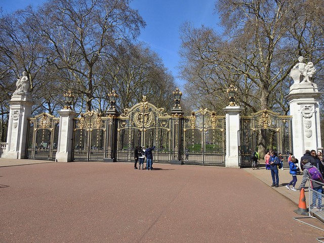 Canada Gate at Buckingham Palace in London, UK - April 2018