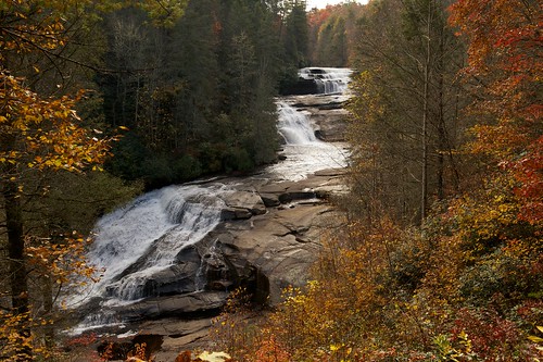 landscape fallcolors northcarolina waterfalls cascade dupontstateforest