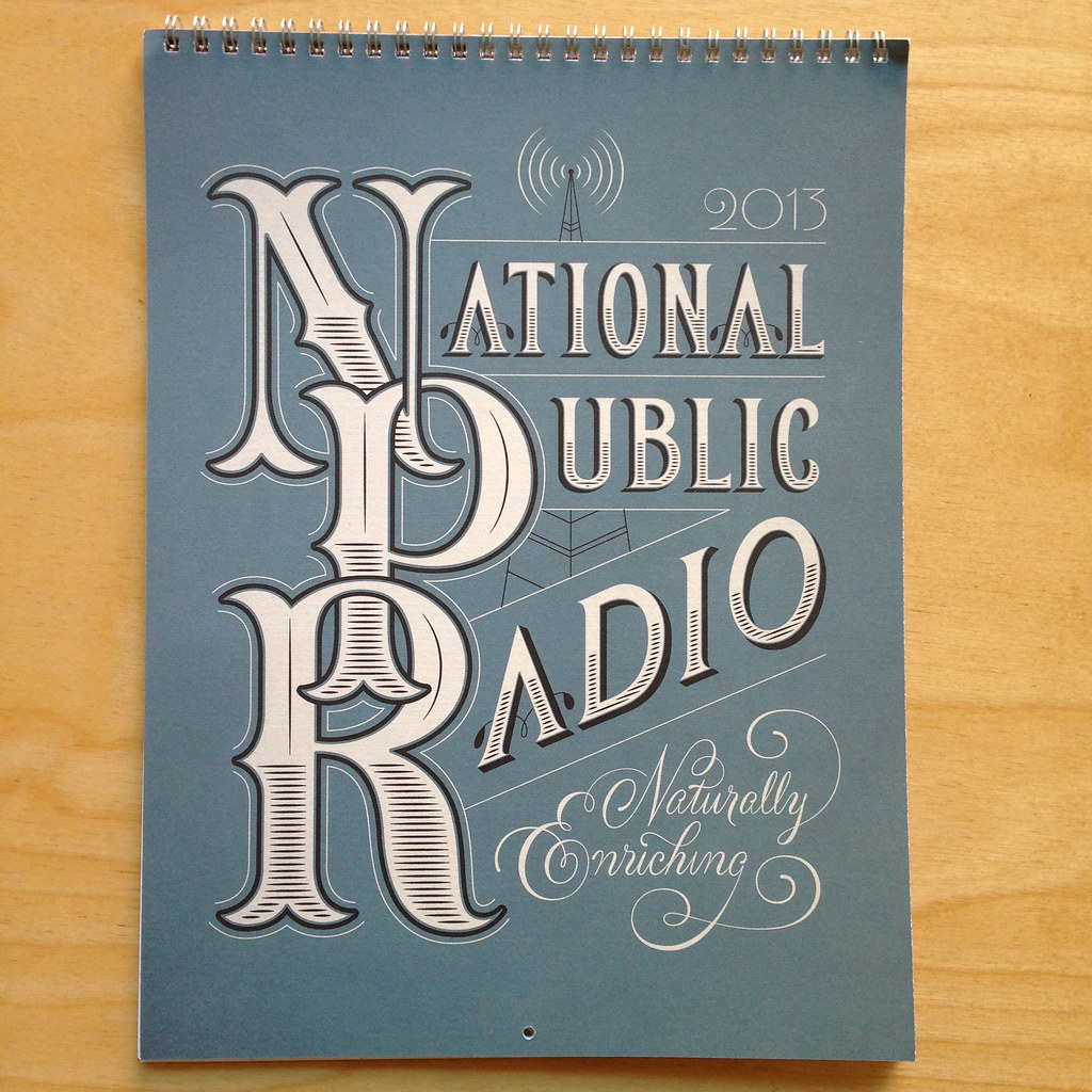2013 NPR calendar | Donated by Jessica Hische for the benefi… | Flickr