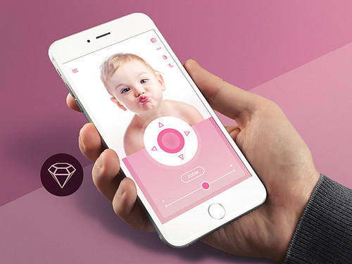 Free Baby Monitor – Day46 My Free UI/UX SketchApp Challenge UI kit for Photoshop | by vectorarea