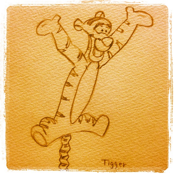 Tigger 下絵 Disney Pooh Winniethepooh Tigger Tiger Jum Flickr
