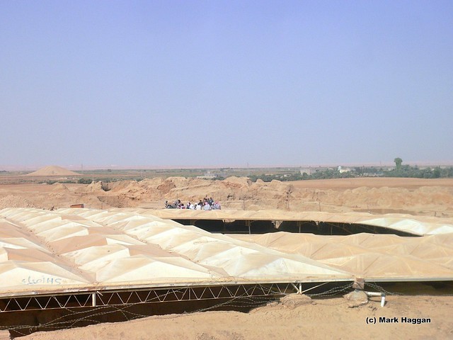 Archeological work in Mari, on the Syria Iraq border