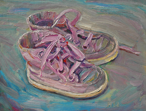 The sneakers of Neill - oil painting on canvas 25x31cm 198… | Flickr