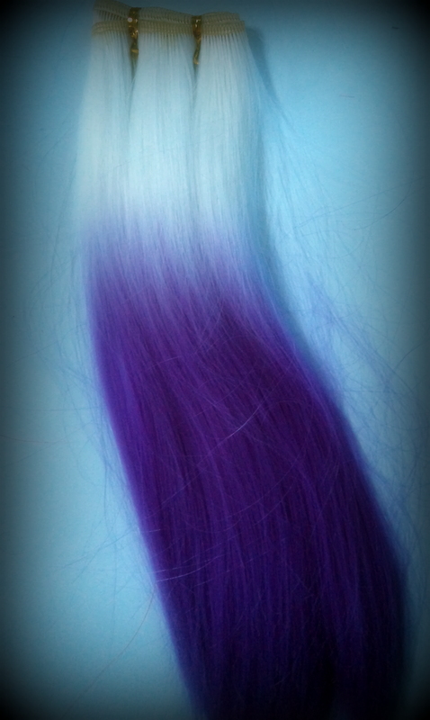 Purple Dip dyed Hair Weft | The Doll hair Emporium | Flickr