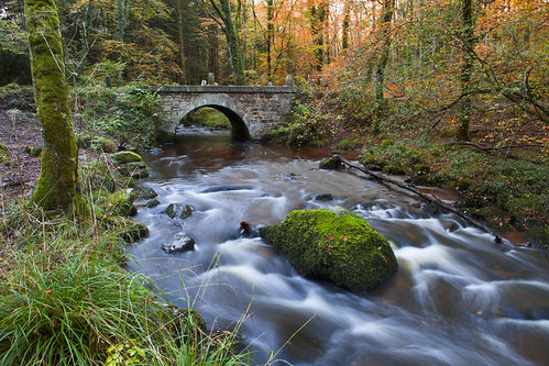 bridge autumn nature brittany stream colours bretagne finistere christianwilt