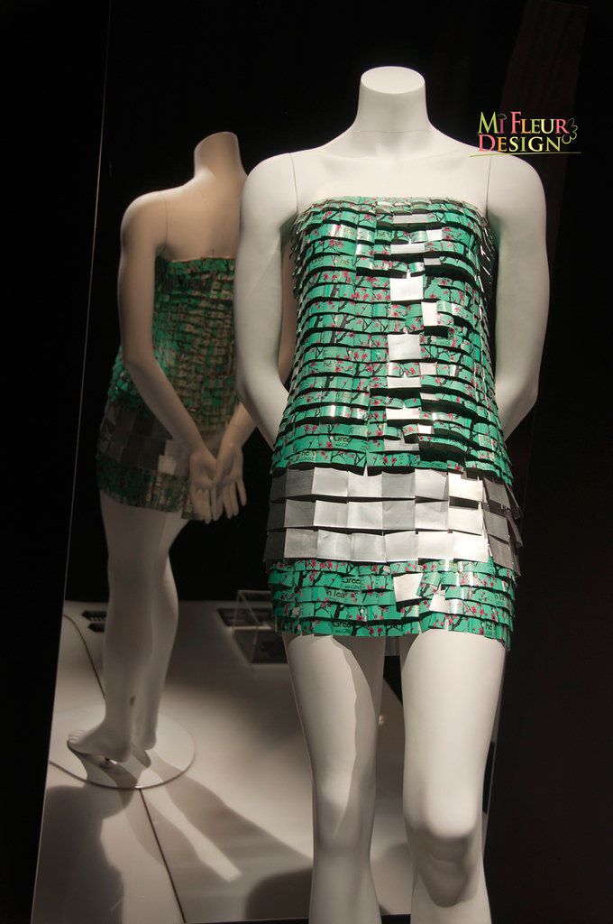 Recycled material dresses | Seen at the Biosphere, Montreal,… | Flickr