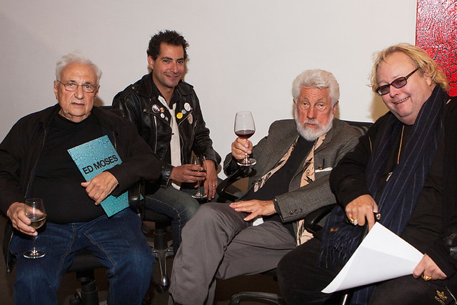 Frank Gehry, Alejandro Gehry, Ed Moses, and Patrick Painte