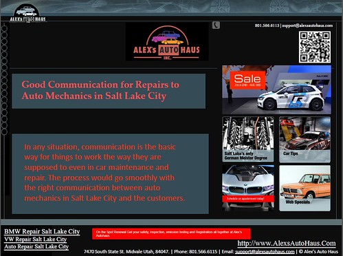 Auto Repair Salt Lake City - Communication is the Basic | by alexsautohaus