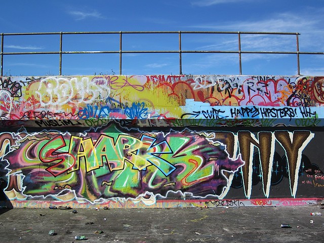 Graffiti on Nunhead Reservoir 2