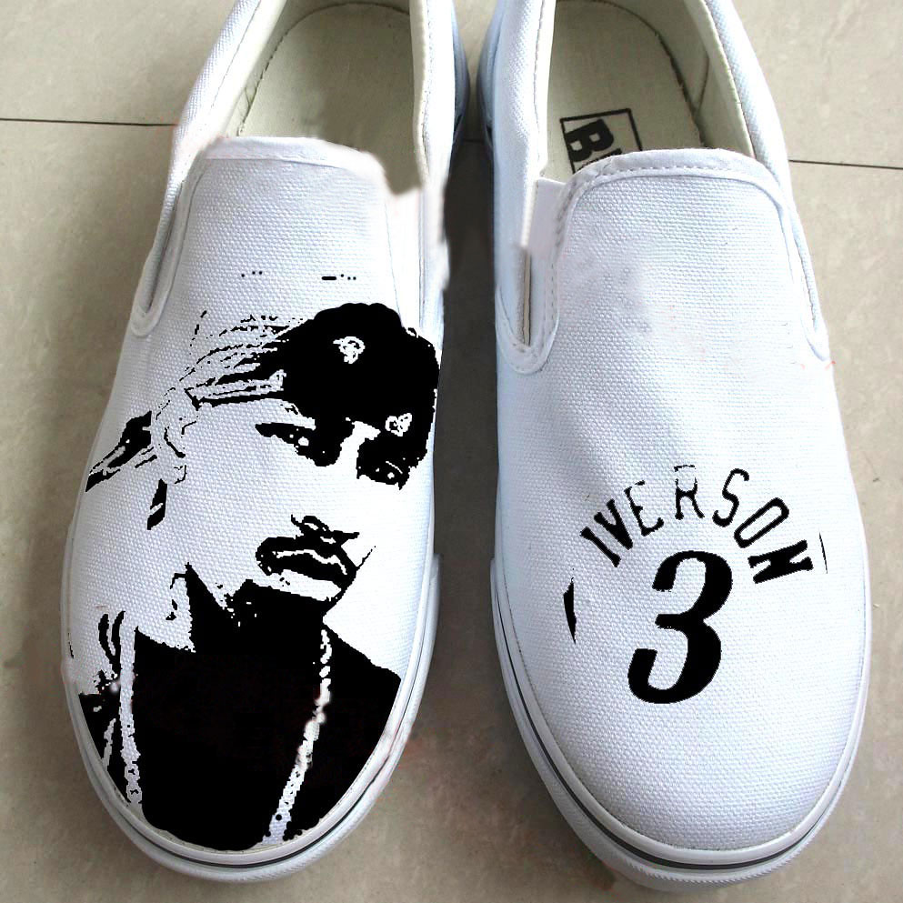 Allen Iverson slip on shoes | Allen Iverson hand painted on … | Flickr