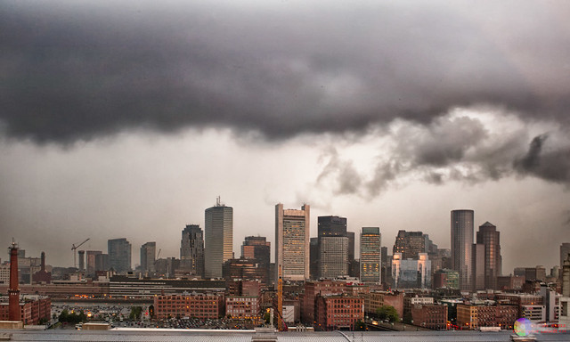 Morning Thunderstorm over Boston